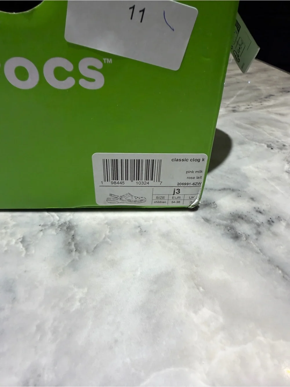 CROCS Kids Pink Classic Clog